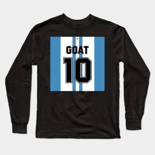 Lionel Messi Goat 10 Long Sleeve T-Shirt